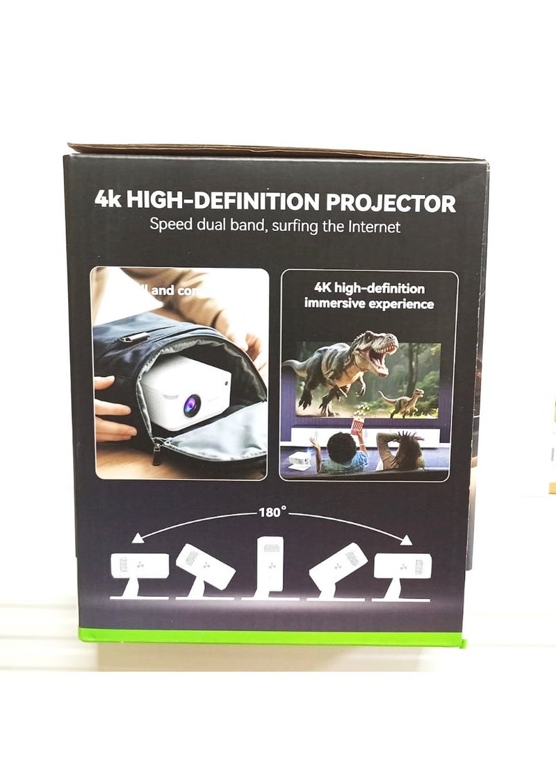 Smartberry HT29 Mini Smart Projector – 4K Supported, Wi-Fi & Bluetooth, Portable Home Theater Projector - Image 4