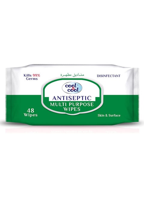 Antiseptic Multi Purpose Wipes 48 Wipes