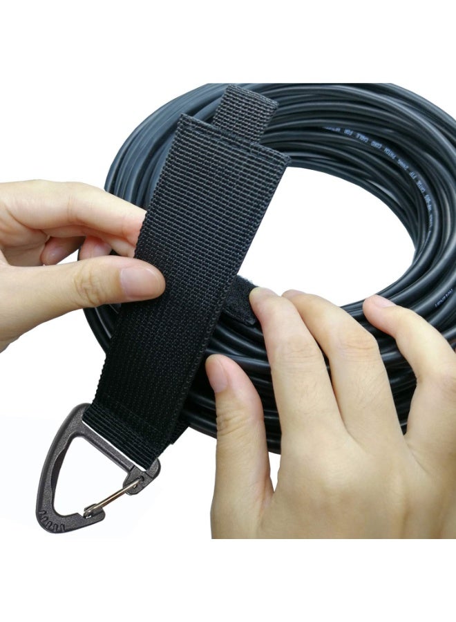 Extension Cord Holder(Assorted 8 Pack), Extension Cord Organizer for Organization and Storage, Heavy Duty Storage Straps for Cables, Hoses and Ropes, with Triangle Buckle for Hanging - Image 5