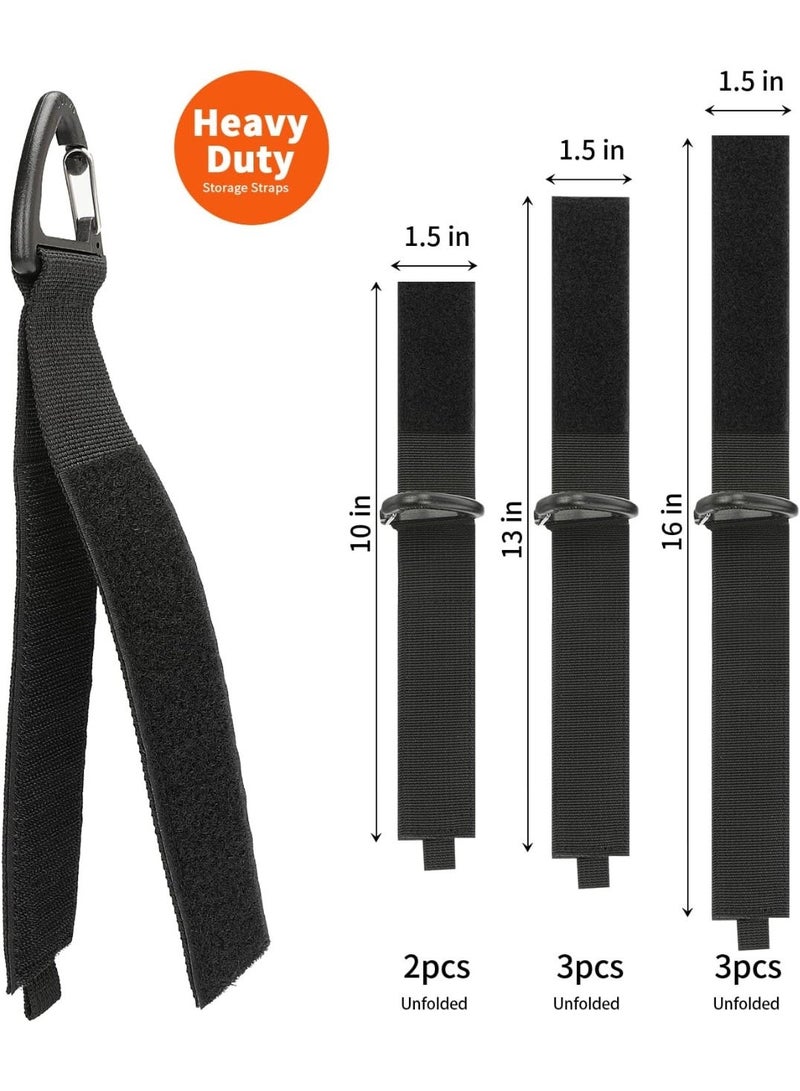 Extension Cord Holder(Assorted 8 Pack), Extension Cord Organizer for Organization and Storage, Heavy Duty Storage Straps for Cables, Hoses and Ropes, with Triangle Buckle for Hanging - Image 4