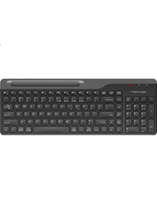 A4TECH A4Tech Fbk25 Wireless Bluetooth Keyboard For Ipad, Tablet, Smartphone, Laptop, Office Use, Short Portable Keyboard, Fei Shidai, Su Kong Gray - Image 3