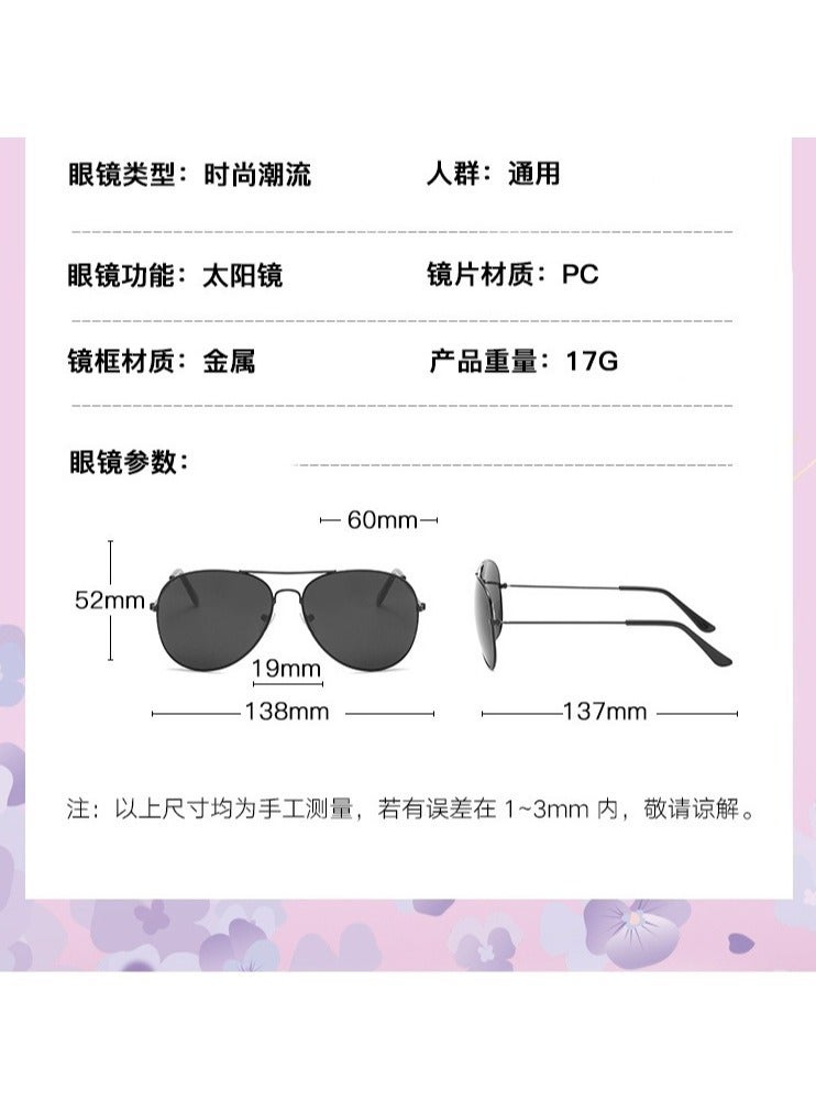 إستيل نظارات شمسية كلاسيكية بإطار معدني وعدسات نايلون للرجال والنساء مع حماية من الأشعة فوق البنفسجية 400 - Image 3