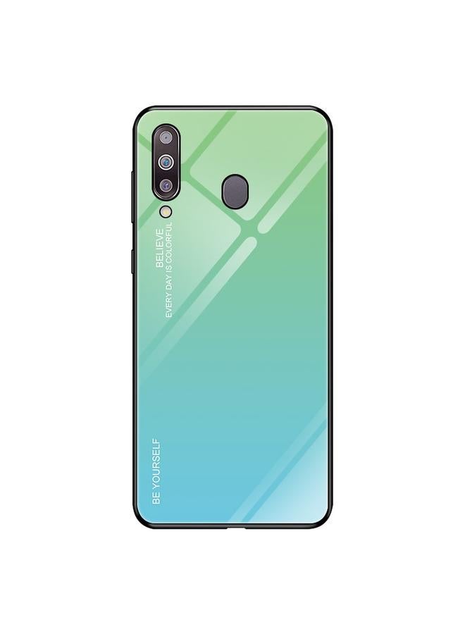 زبون جراب زجاجي متدرج الألوان لهاتف Galaxy M30 - Image 1