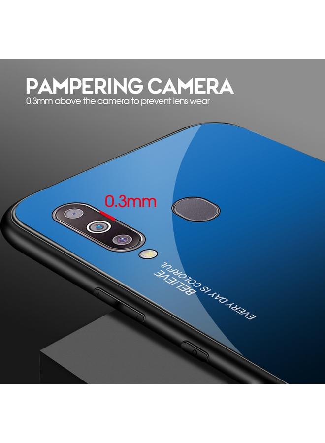 زبون جراب زجاجي متدرج الألوان لهاتف Galaxy M30 - Image 4
