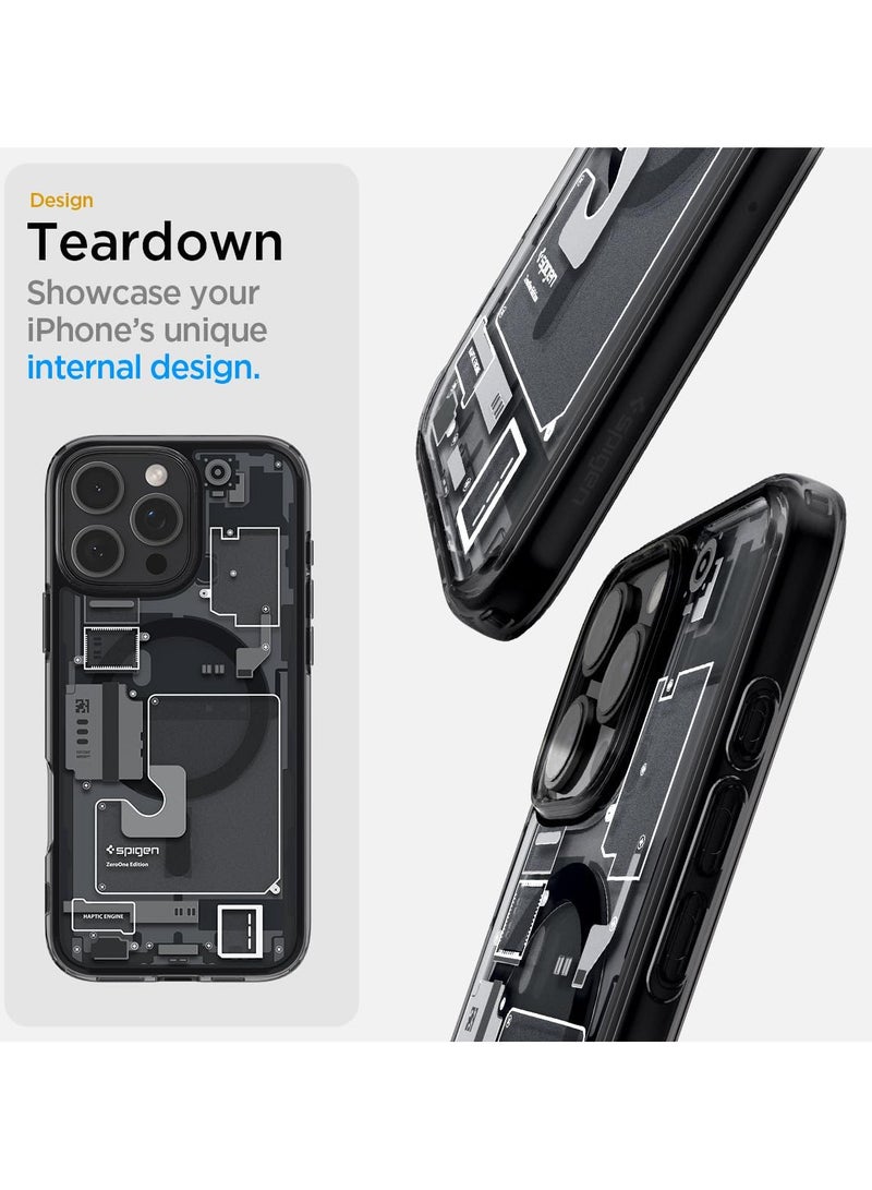 Spigen Ultra Hybrid Zero One MagFit Case for iPhone 16 Pro Max, Compatible with MagSafe Accessories - Zero One - Image 3