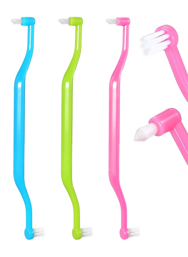 3PCS 2-in-1 Interdental & Wisdom Toothbrush, Soft Dual Head Oral Care Brush for Braces Between Teeth Dental Cleaning Gift - Image 1
