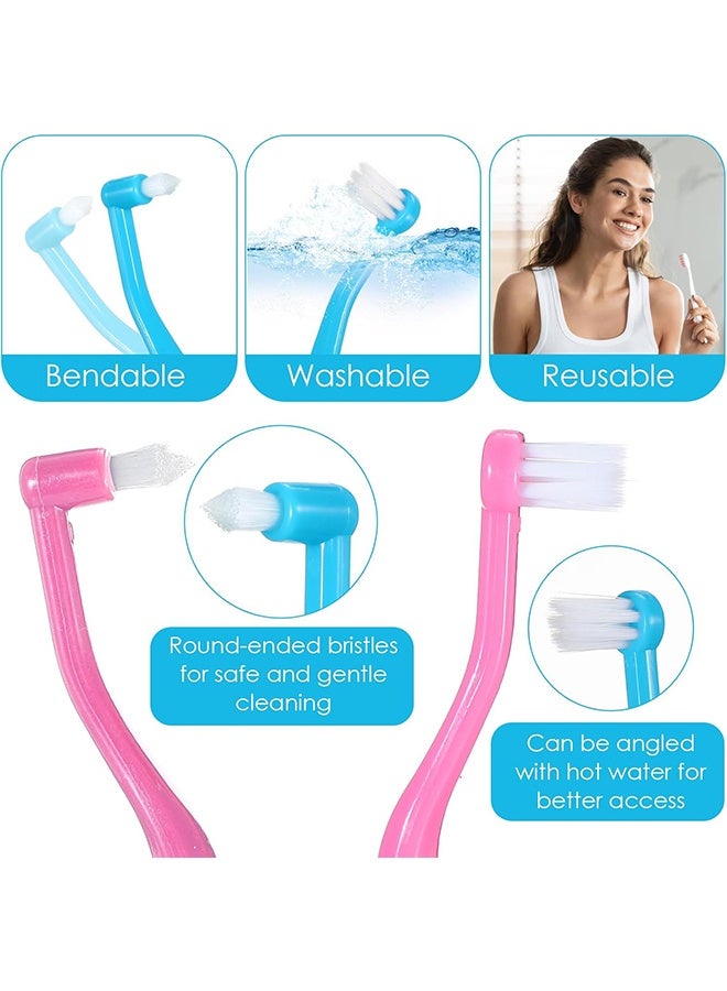 3PCS 2-in-1 Interdental & Wisdom Toothbrush, Soft Dual Head Oral Care Brush for Braces Between Teeth Dental Cleaning Gift - Image 3