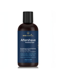 Era Organics Aftershave For Men - Soothing And Moisturizing After Shave Lotion For Men Made In The Usa - Exfoliating Ingrown Hair Serum For Bumps And Irritation With Ginger Root And Burdock Root  - Image 1