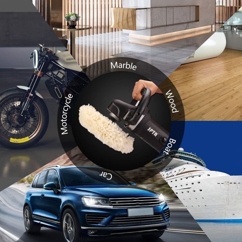 3Pcs 8 Inch Single Sided Auto Detailing Polishing Wheels Self Adhesive Heavy Duty Waxing And Buffing Pads - Image 4