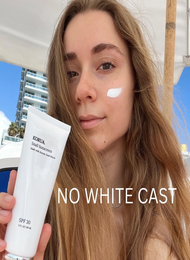 Korua Snail Mucin Sunscreen SPF 30 Made with Korean Snail Mucin and all Natural Ingredients - Image 3