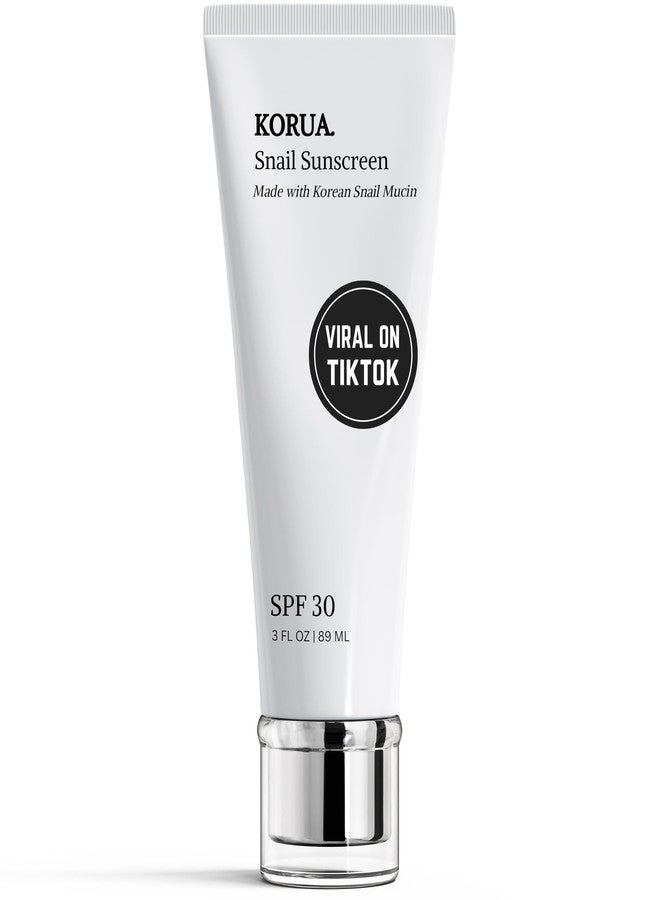 Korua Snail Mucin Sunscreen SPF 30 Made with Korean Snail Mucin and all Natural Ingredients - Image 1