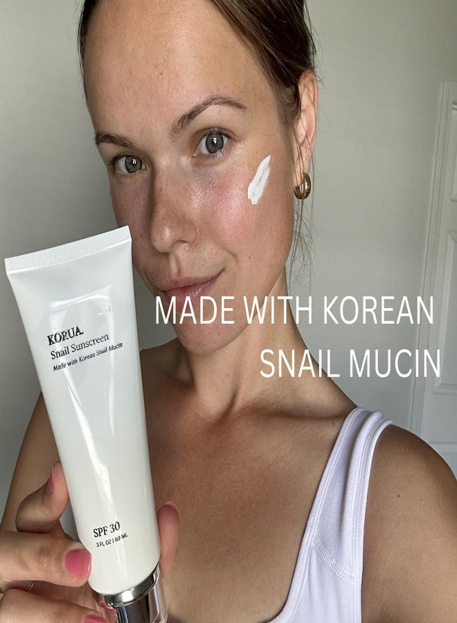 Korua Snail Mucin Sunscreen SPF 30 Made with Korean Snail Mucin and all Natural Ingredients - Image 5