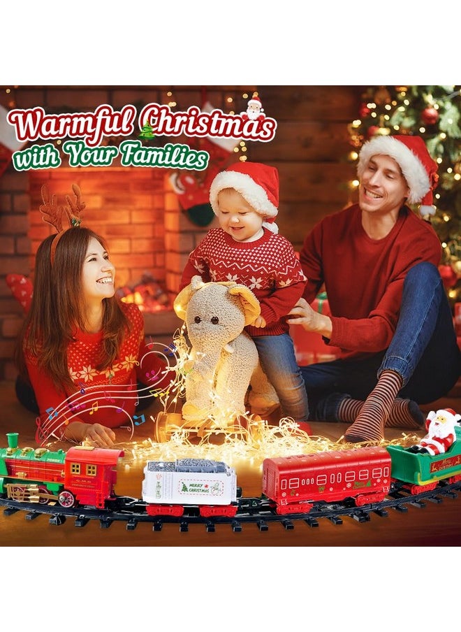 VATOS Hanging Christmas Train Set - Christmas Train Toy With Light & Sound For Boys Girls, Train Toy Set Around Under The Christmas Tree, Best Christmas Decoration Indoor For Families  - Image 4
