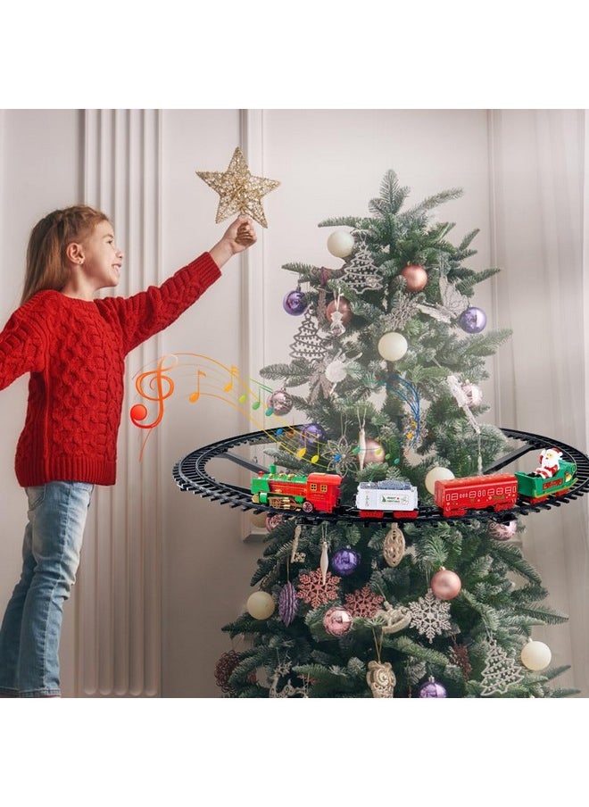 VATOS Hanging Christmas Train Set - Christmas Train Toy With Light & Sound For Boys Girls, Train Toy Set Around Under The Christmas Tree, Best Christmas Decoration Indoor For Families  - Image 5