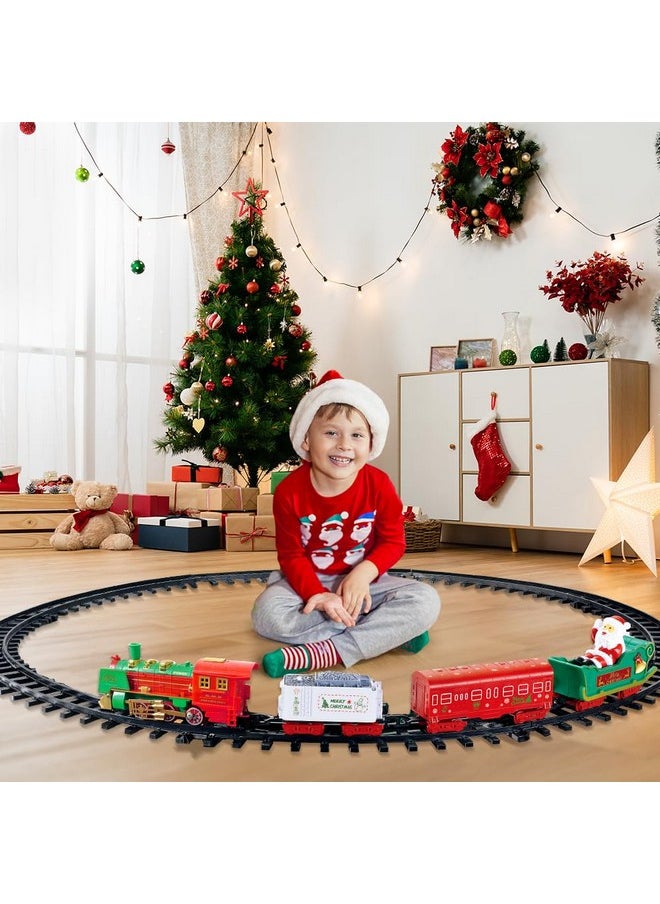VATOS Hanging Christmas Train Set - Christmas Train Toy With Light & Sound For Boys Girls, Train Toy Set Around Under The Christmas Tree, Best Christmas Decoration Indoor For Families  - Image 3