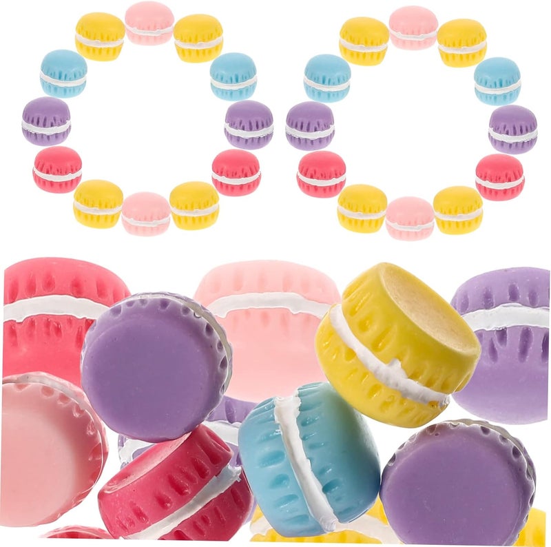 30pcs Flatback Macaron Charm Resin Embellishments for Scrapbooking Projects Cute for Boys and Girls Adults - Image 1