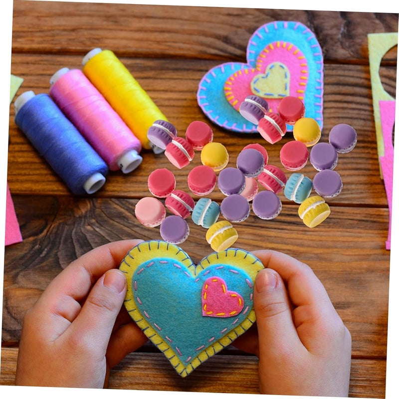 30pcs Flatback Macaron Charm Resin Embellishments for Scrapbooking Projects Cute for Boys and Girls Adults - Image 5
