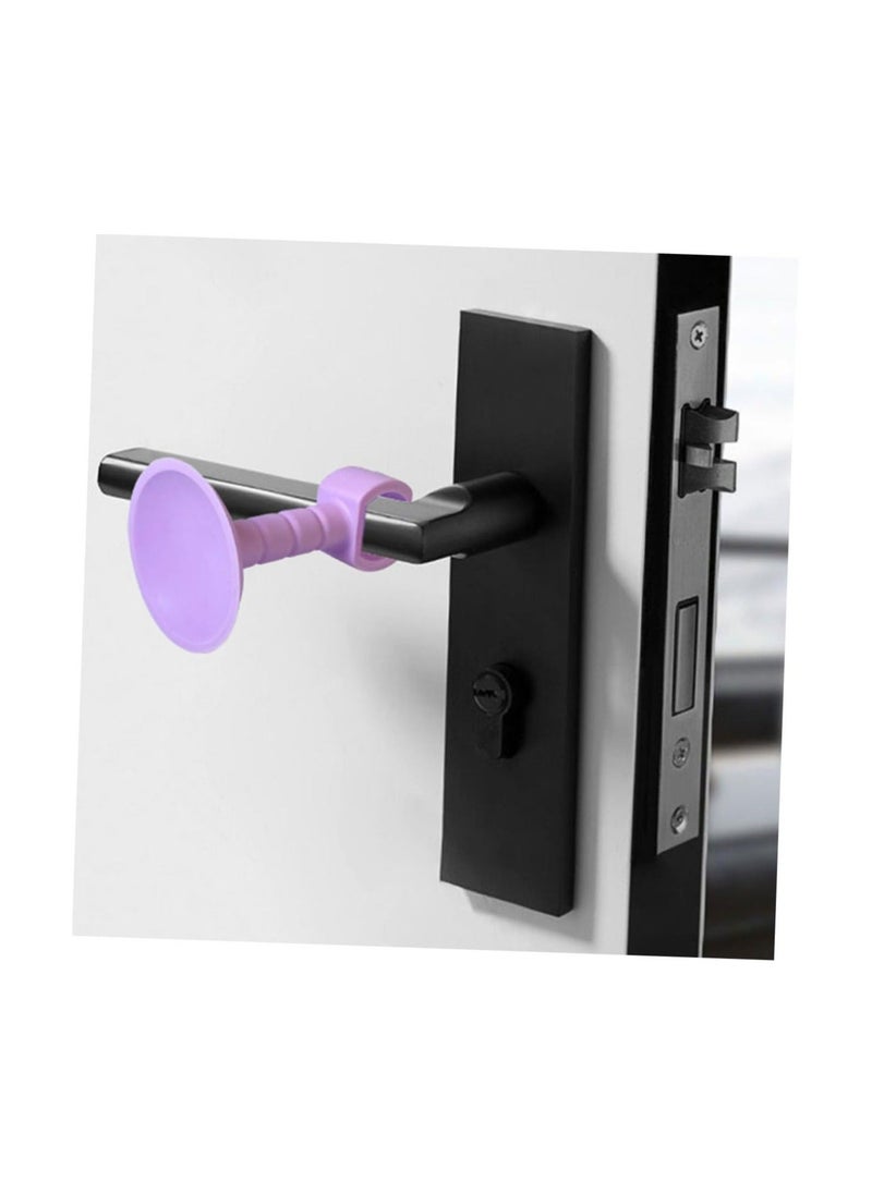 6pcs Silicone Door Stopper Gate Hold-Open Door Catch Child Proof Door Handle Anti Collision Door Buffer Silicone Bumpers Door Suction No Punching Anti-Collision Door  - Image 2