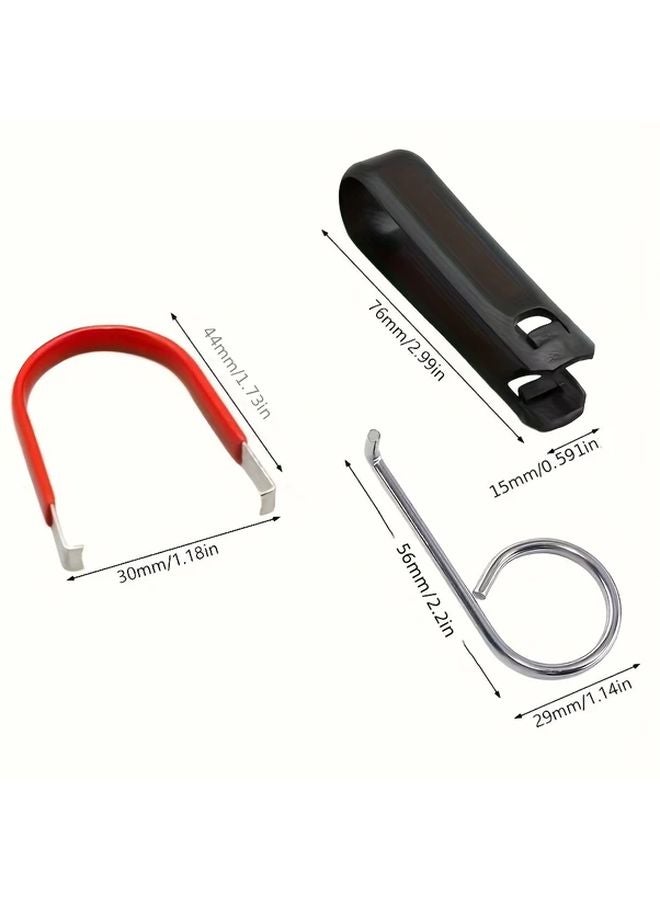 Red Clip Car Wheel Bolt Nut Cap Cover Puller Removal Repair Tool 1pc - Image 3