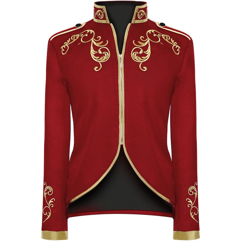 إسكدنيا Medieval Palace Style Jacket – Unisex Embroidered Performance Costume for Drama - Image 1