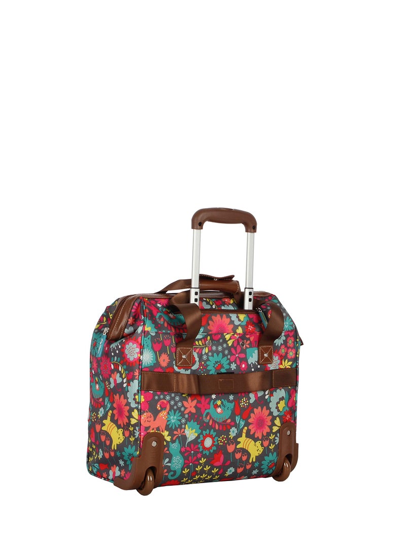 Lily Bloom Design Pattern Carry on Bag Wheeled Cabin Tote (Playful Gray) - Image 2