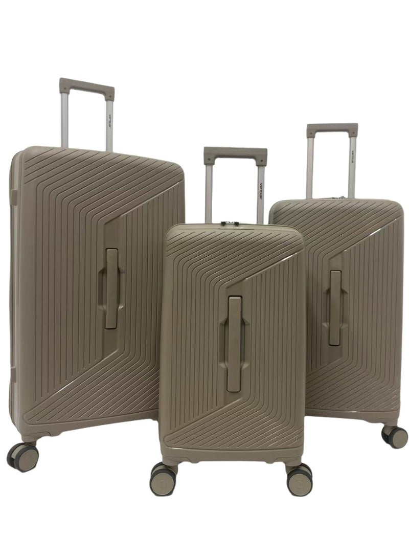 VIPTOUR 3 Piece Trolley Luggage Set Lightweight Suitcase 360° Double Wheels, Travel Bag with TSA Lock & Telescopic Handle - Image 1