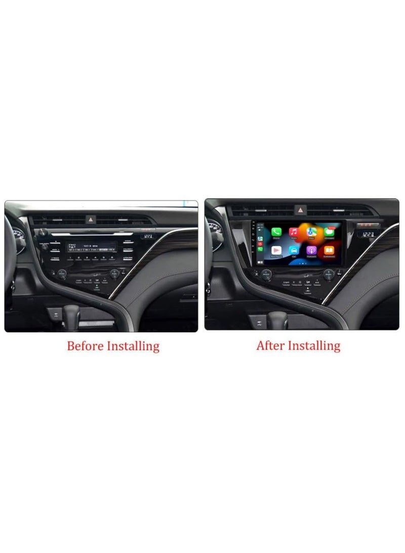 SHEZA STAR ستيريو سيارة أندرويد لتويوتا كامري 8 XV 70 2017 2018 2019 2020 4 جيجابايت رام 64 جيجابايت روم 9 بوصة يدعم Apple Carplay، MirrorLink WiFi BT، شاشة تعمل باللمس IPS مع كاميرا AHD متضمنة - Image 3