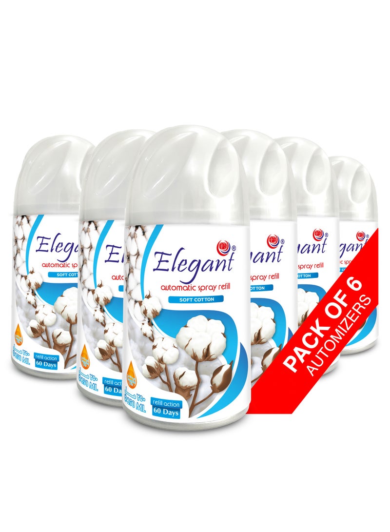 AFS Elegant 6 Piece Soft Cotton Automatic Refill Spray Set 250ml  - Image 1