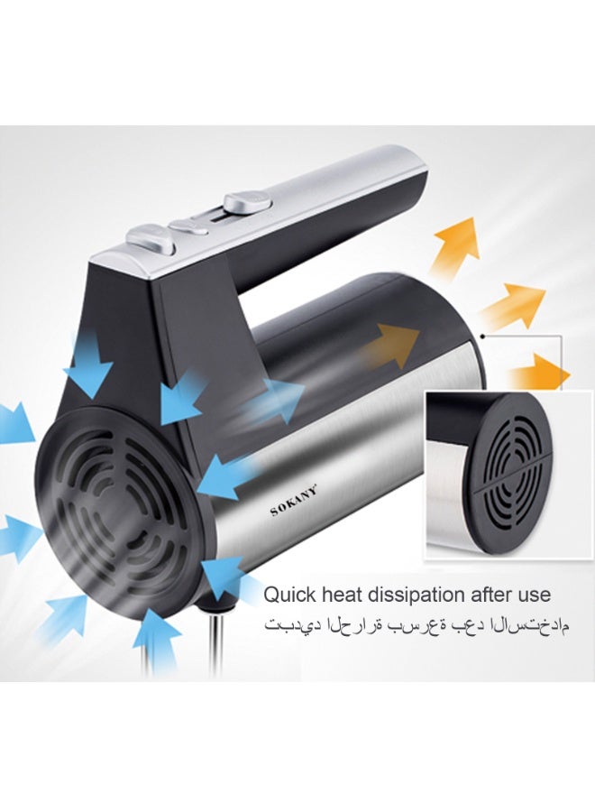 سوكاني 5 سرعة الخلاط اليدوي الكهربائي, الخلاط اليدوي التلقائي بالكامل, بيض ضارب, الخلاط اليومي, مع الخطاف والضارب, - Image 5