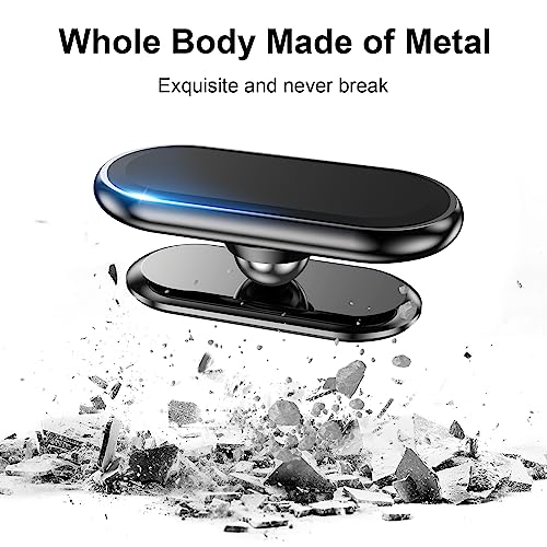 Coolpow 【2-Pack】 Magnetic Phone Holder for car, [ Super Strong Magnet ] [ with 4 Metal Plate ] Cell Phone carmount for iPhone Magnetic [ 360° Rotation ] Universal Dashboard Adhesive Car Magnetic Phone Mount - Image 3