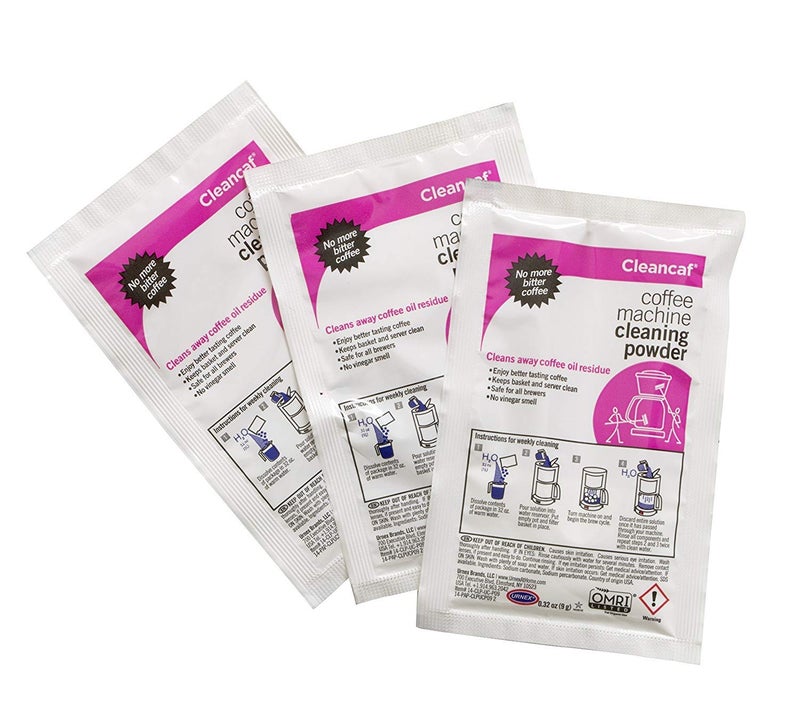 Urnex Coffee Maker and Espresso Machine Cleaner Cleancaf Powder - 2 Pack (6 Packets) - Safe on Delonghi Ninja Hamilton Beach Mr Coffee Braun and More - Image 2