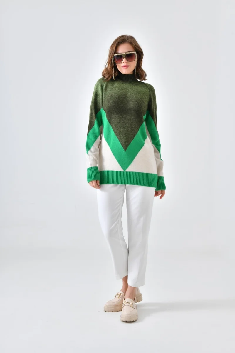 جارمي Ftz Women Women's Transition Detail Sweater Benetton