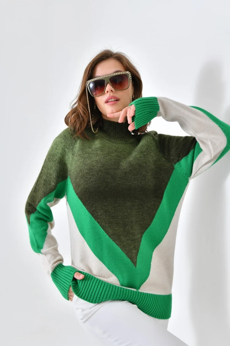جارمي Ftz Women Women's Transition Detail Sweater Benetton