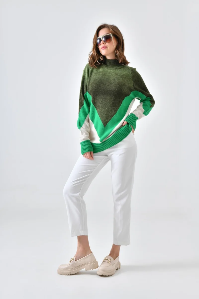 جارمي Ftz Women Women's Transition Detail Sweater Benetton