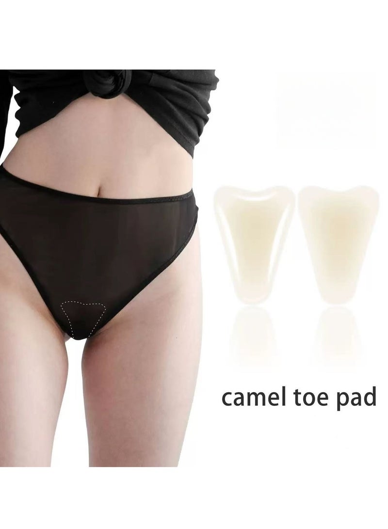 Generic Private Stickers Hump Toe Silicone Invisible Self-Adhesive Seamless Underwear Swimming Mat Yoga Sports Women Summer 2 pieces  - Image 1