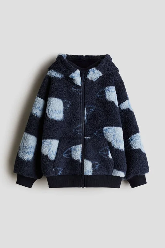 H&M Fluffy zip-through hoodie