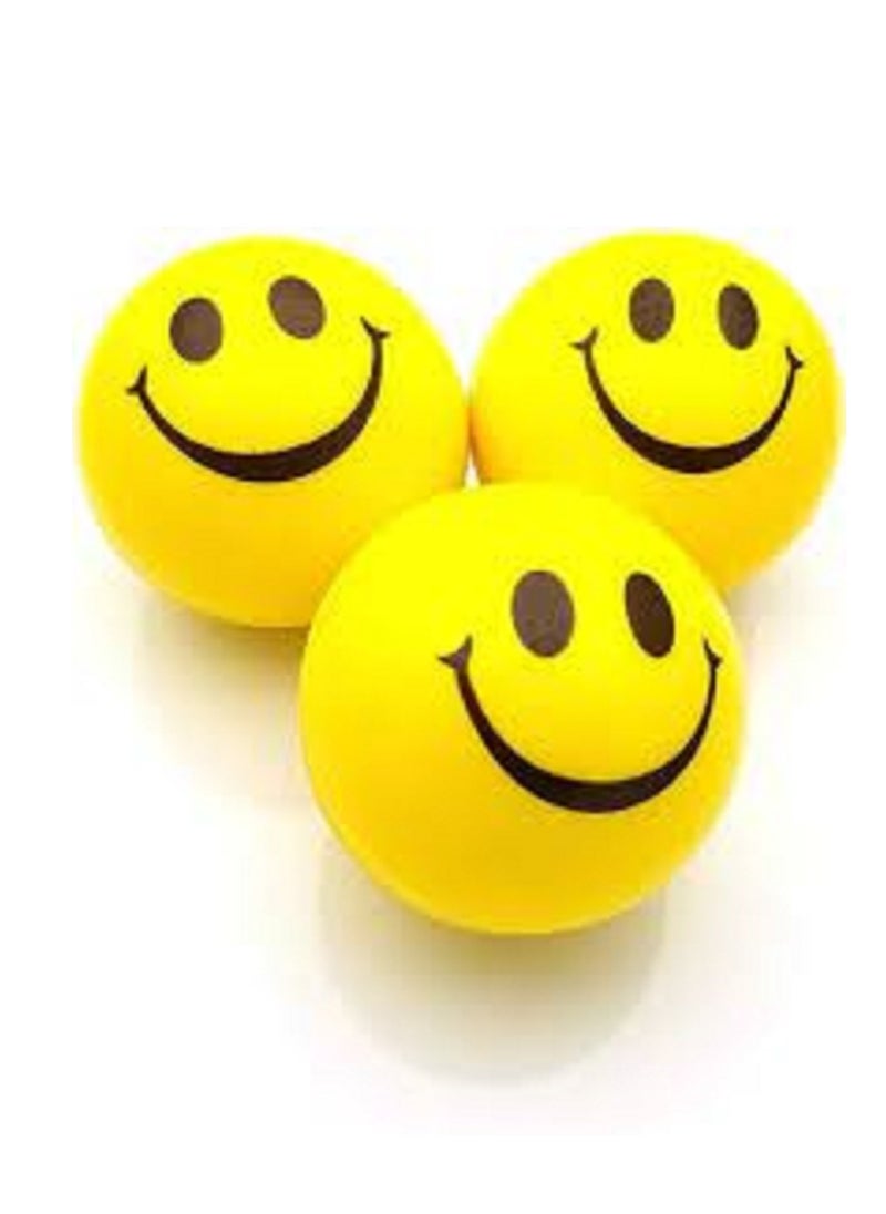 Generic - 3 Stress Relief Balls With A Smiley Design To Entertain And Relieve Tension And Stress - Image 1