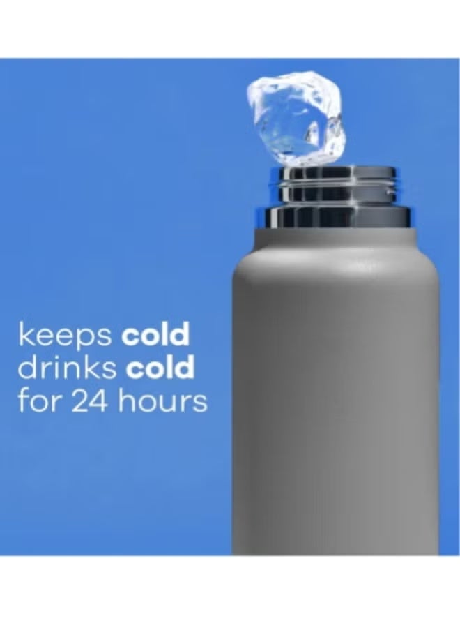 Hydro Flask Insulated Wide Mouth Stainless Steel Water Bottle 1182ml with Leakproof Flex Cap – Hot & Cold Thermos Flask , White - Image 2