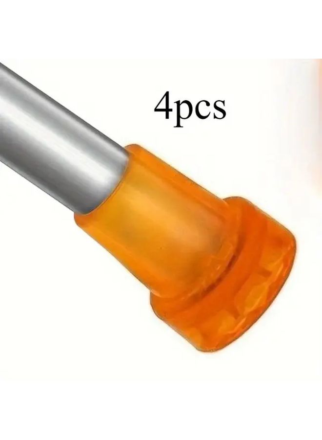 4pcs 22mm Non Slip Rubber Cane Tips Durable Silent Foot Pads for Walking Sticks - Image 1