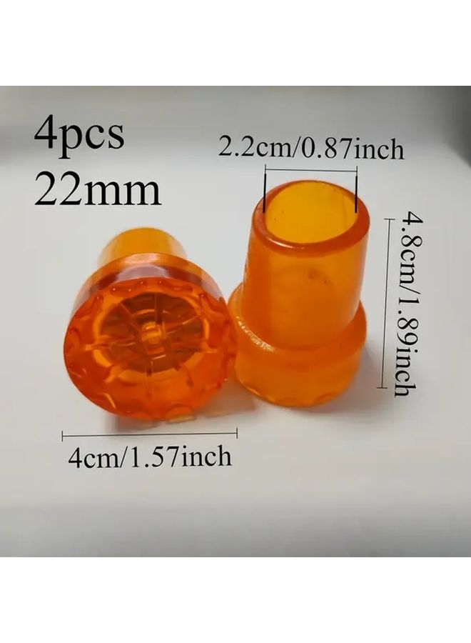 4pcs 22mm Non Slip Rubber Cane Tips Durable Silent Foot Pads for Walking Sticks - Image 3