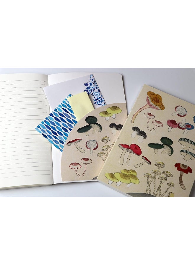 Healing Mushrooms Lined Paperback Journal: Blank Notebook with Pocket  - Image 4