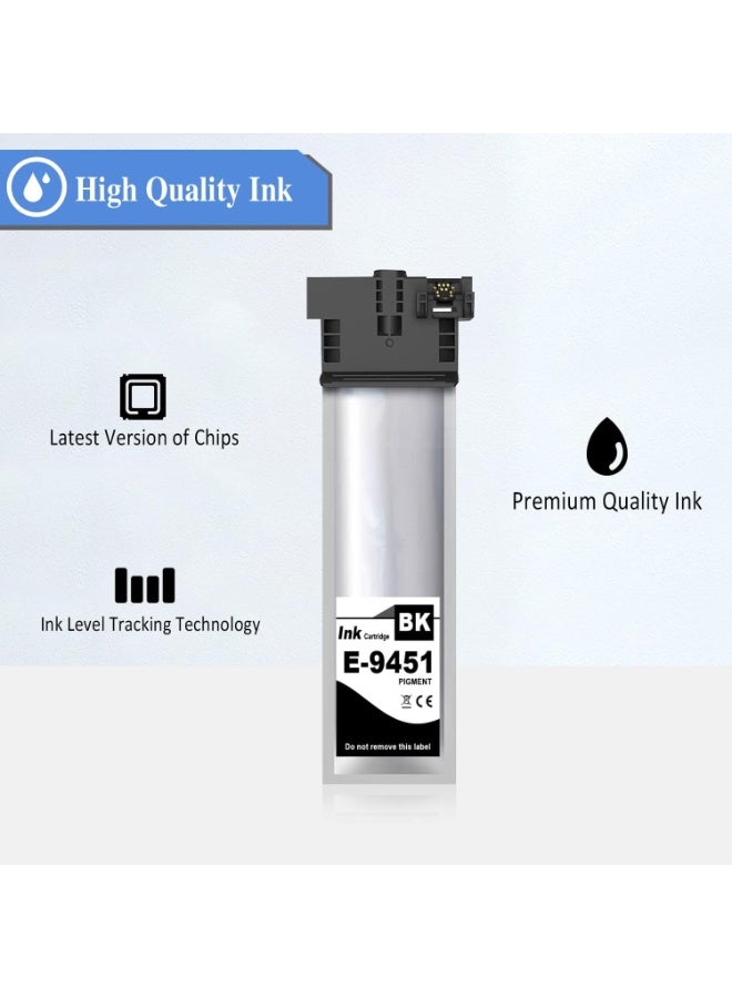 Terabyte Compatible T9451 T9452 T9453 T9454 Ink Cartridges for Epson WorkForce Pro WF-C5210 WF-C5290 WF-C5710 WF-C5790 Printers C13T945140 C13T945240 C13T945340 C13T945440 (BK/C/M/Y 4-Packs) - Image 4