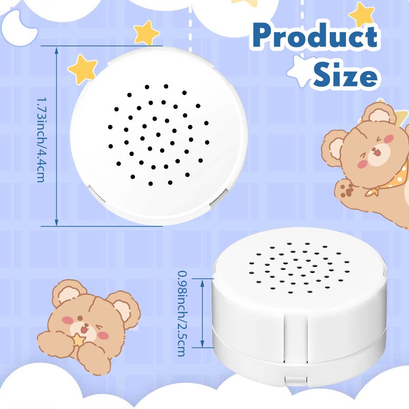 Handepo 6 Pcs White Sound Recorder Voice Recorder Music for Stuffed Animal, Toy Recording Device Recordable Sound Module, Record Messages for Plush Toy Doll Stuffed Bear Toy Pillow (20 Seconds) - Image 5