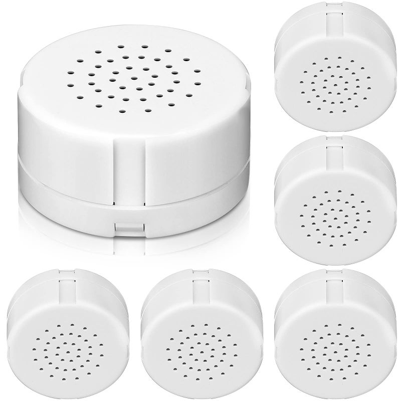 Handepo 6 Pcs White Sound Recorder Voice Recorder Music for Stuffed Animal, Toy Recording Device Recordable Sound Module, Record Messages for Plush Toy Doll Stuffed Bear Toy Pillow (20 Seconds) - Image 1