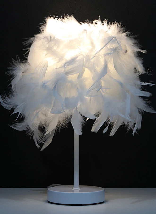 ebb & flow Best-Selling Gift Lamp European Bedroom Feather Lamp Feather Bed Nigh Table Lamp