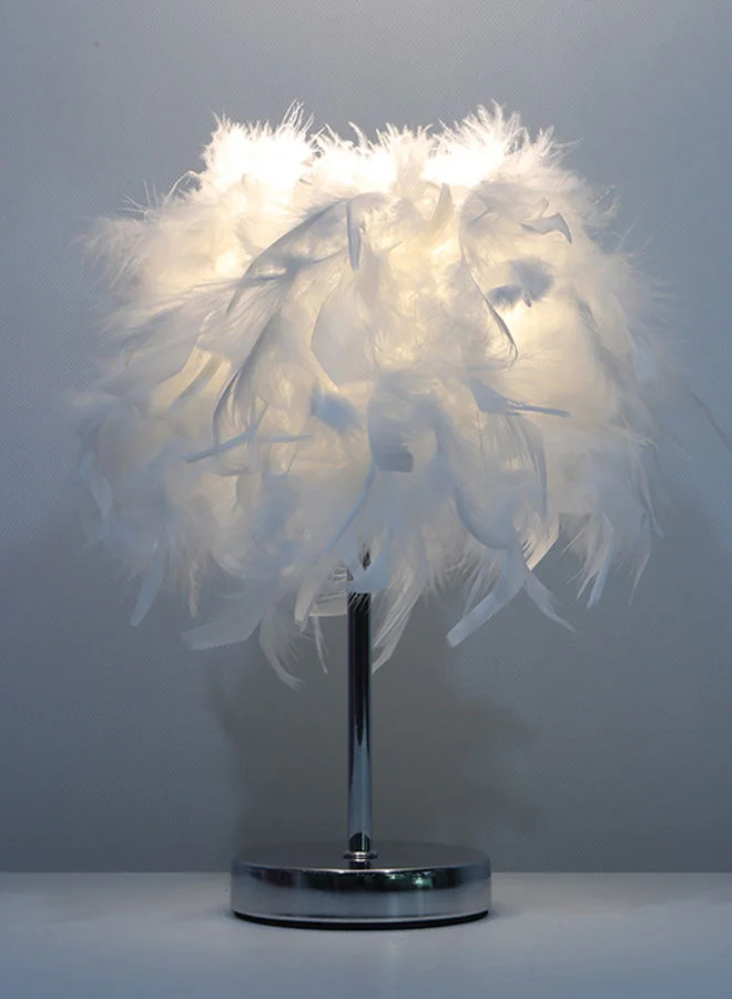 ebb & flow Best-Selling Gift Lamp European Bedroom Feather Lamp Feather Bed Nigh Table Lamp