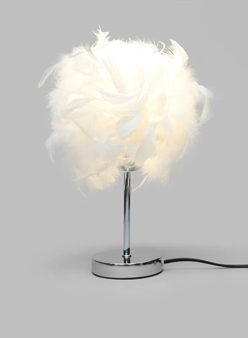 ebb & flow Best-Selling Gift Lamp European Bedroom Feather Lamp Feather Bed Nigh Table Lamp