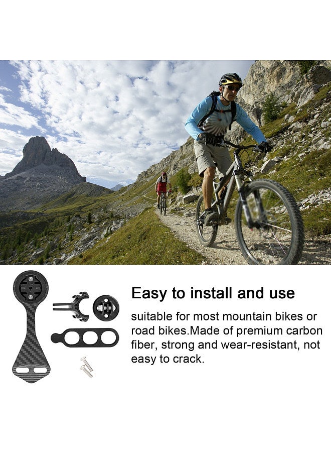 Generic Bike Computer Mount Out Front Mount Carbon Fiber Bicycle Speedometer Bracket for Mountain Bike Road Bike Handlebar  - Image 4