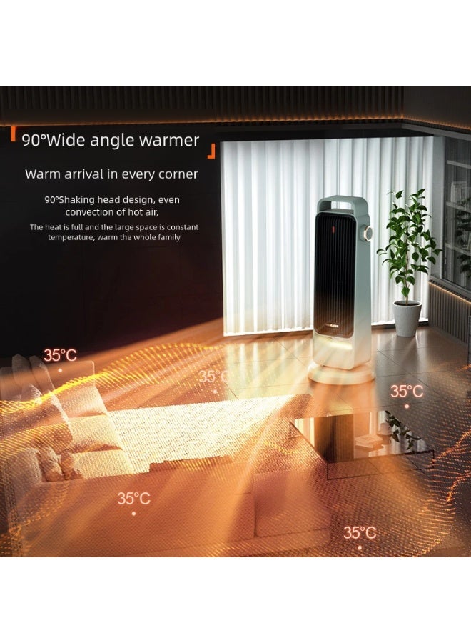 أوريون ماكس سخان برجي محمول ومروحة تبريد 2 في 1 بقوة 2000 واط - 5 أوضاع للهواء البارد والدافئ والساخن مع دوران وتشغيل هادئ وحماية آمنة للمنزل والمكتب وغرفة النوم - Image 5