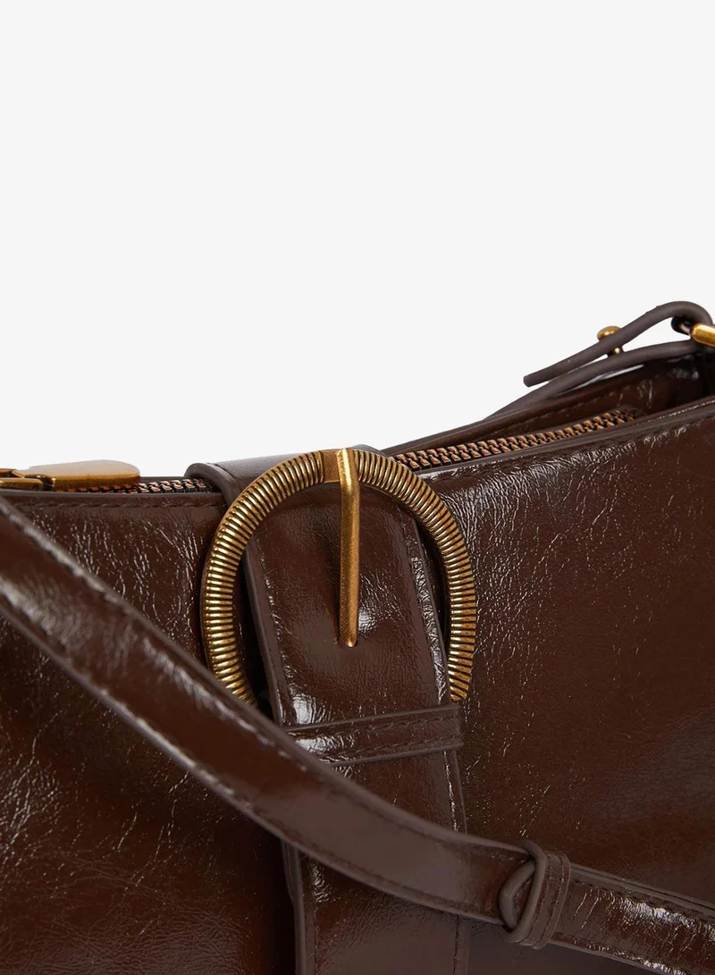 Defacto  Faux Leather Crossbody Bag  | Best Price UAE